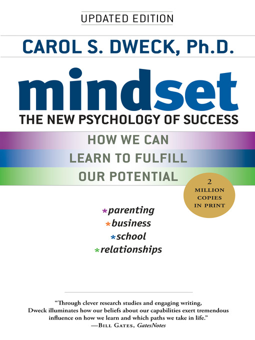 Book cover showing title with stripes of colors