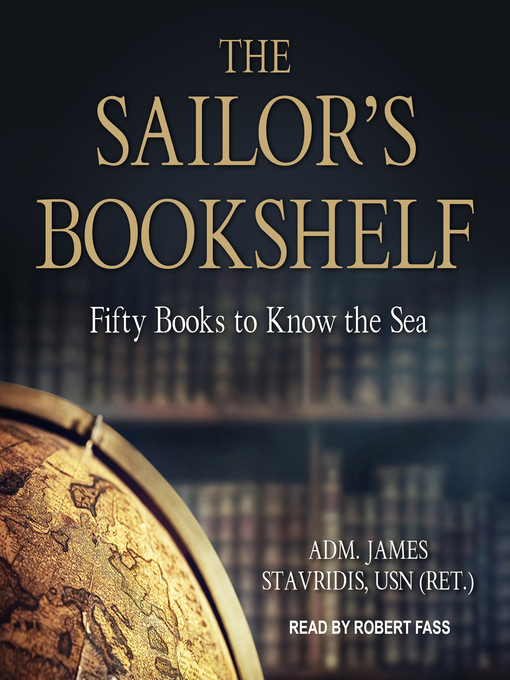 Book cover showing background of library with book shelf and globe of earth in the focus and title on the top