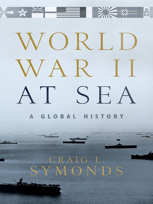 Book cover showing ships at sea with title above