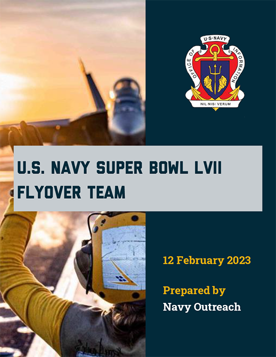 U.S. Navy Super Bowl LVII Flyover Team